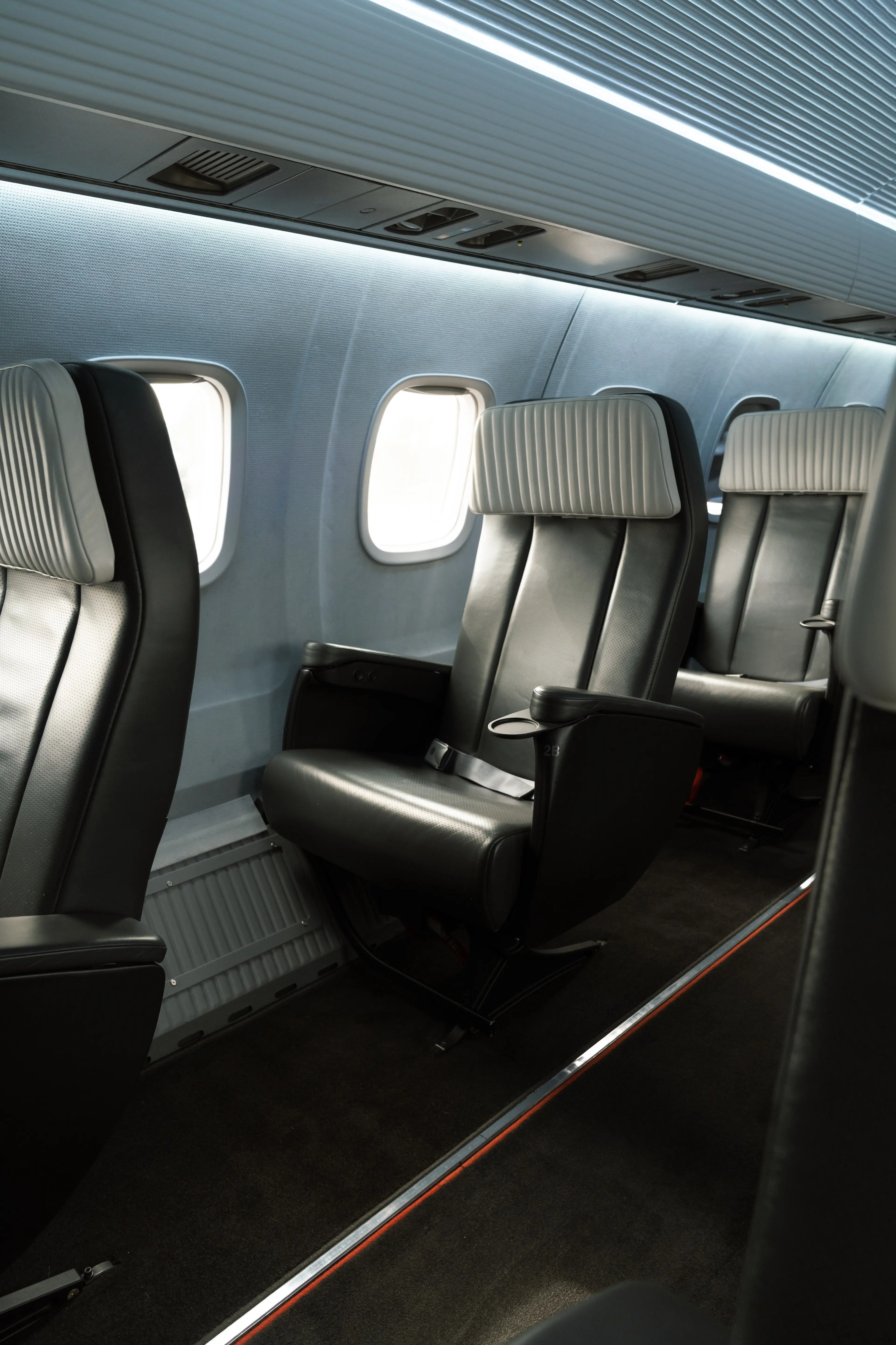 Executive-configured ERJ-135 cabin interior